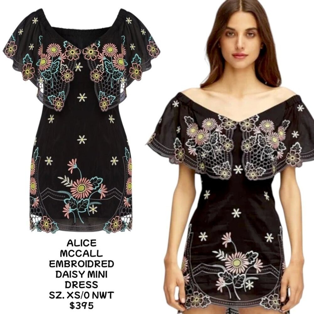 Alice McCall Honeycomb Daisy OTS Dress New With Tags SZ. XS 0